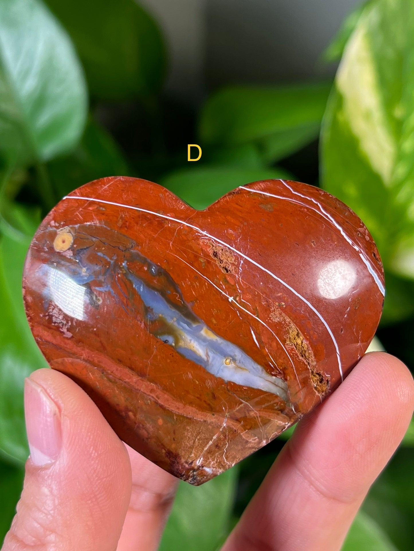 Red Jasper Hearts