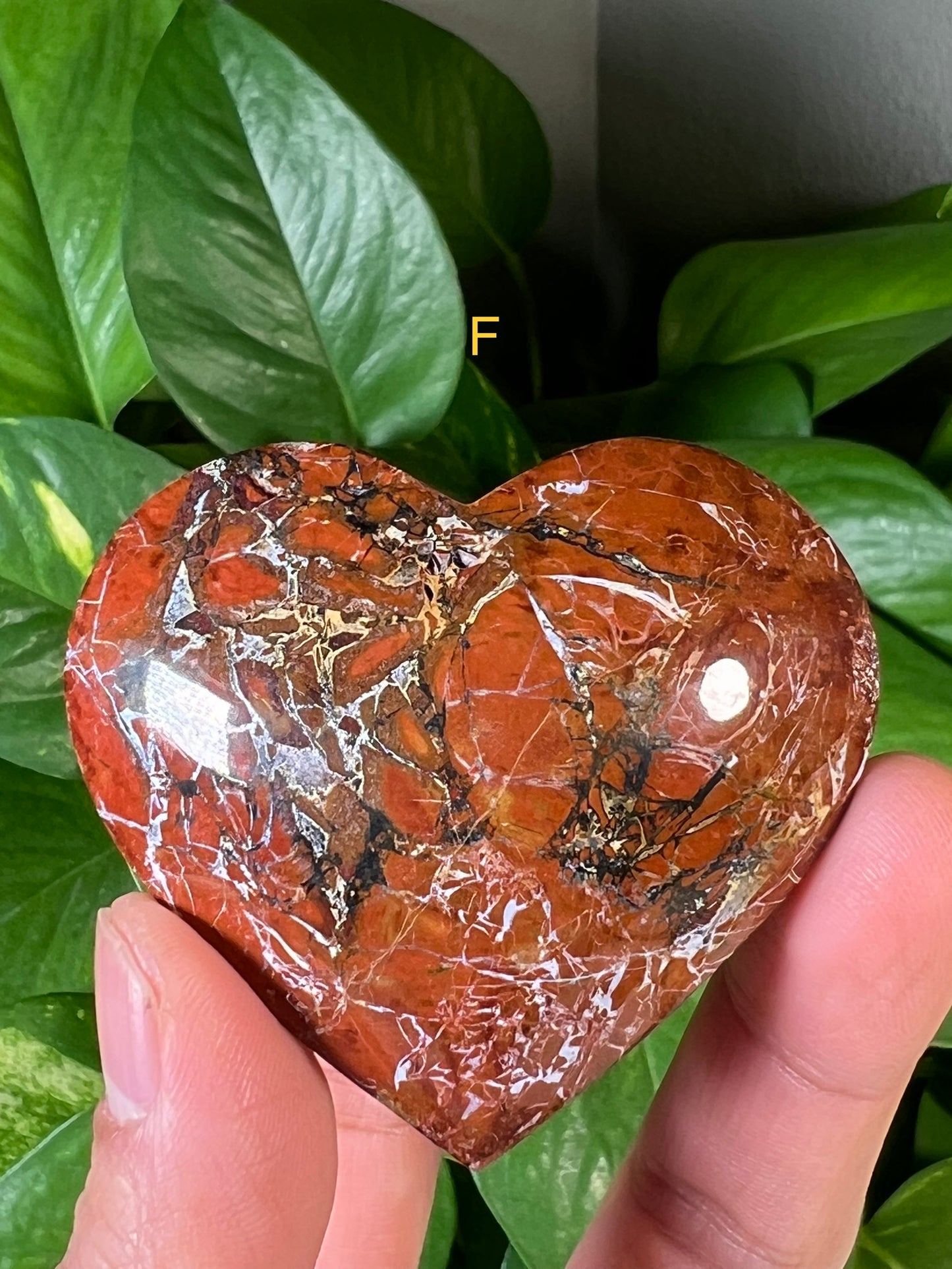 Red Jasper Hearts