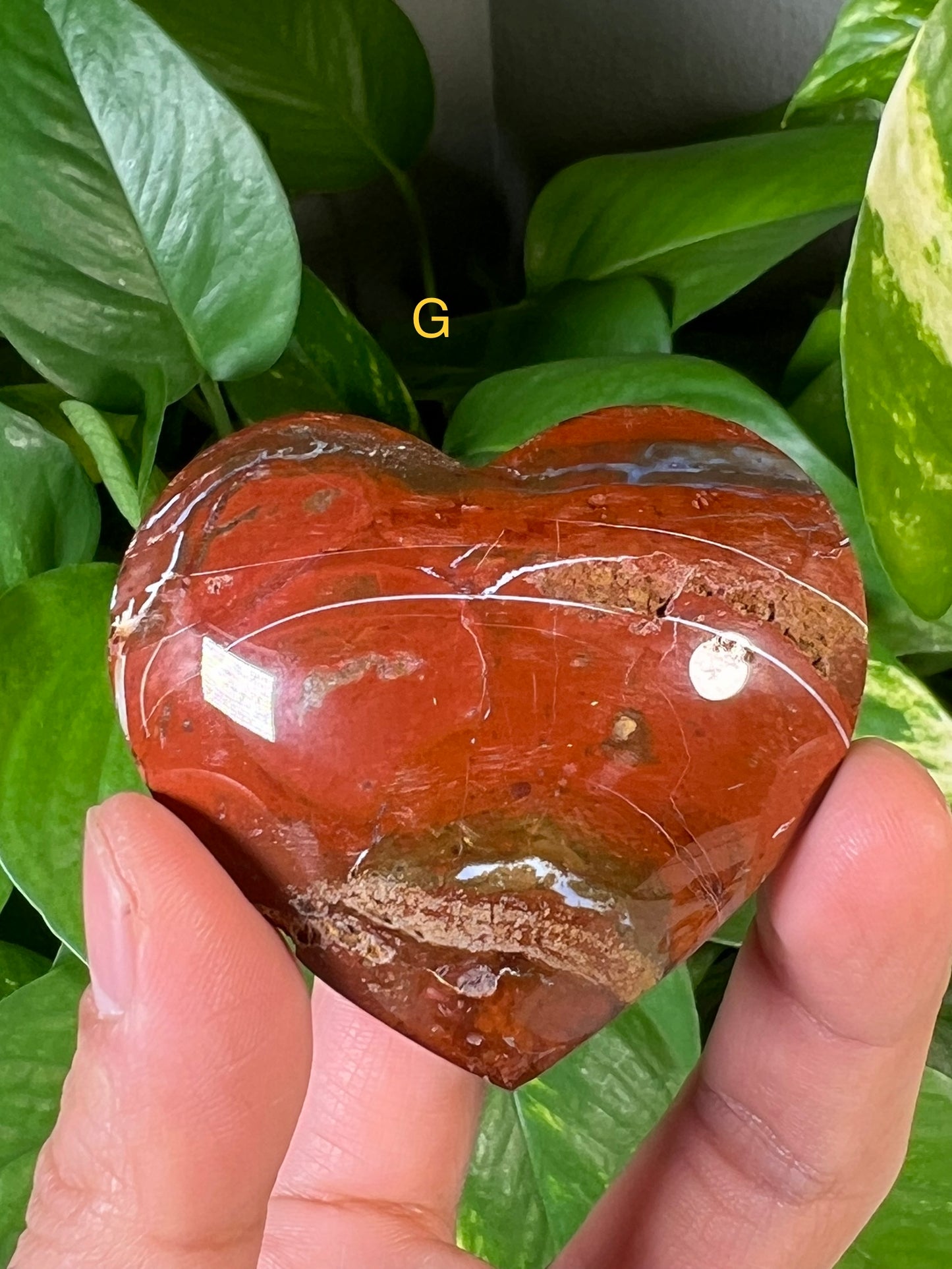 Red Jasper Hearts