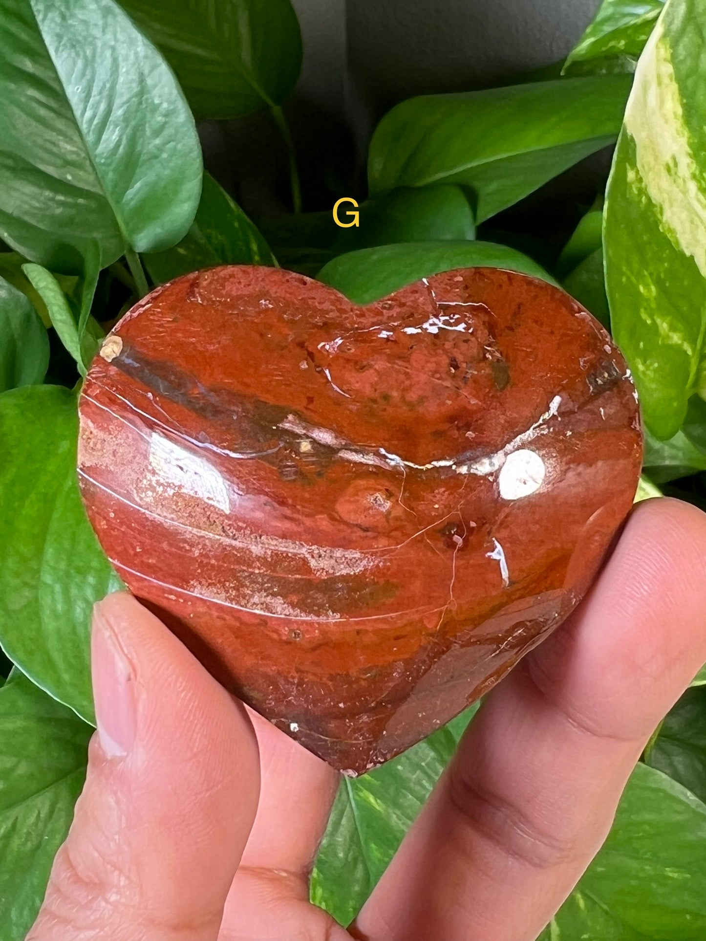 Red Jasper Hearts