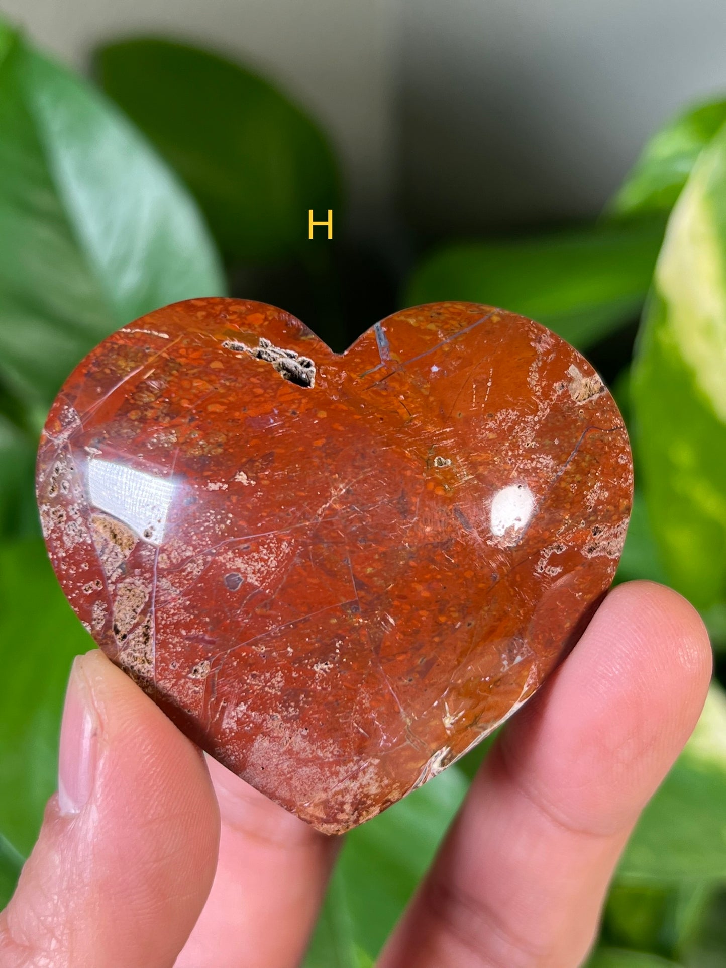 Red Jasper Hearts