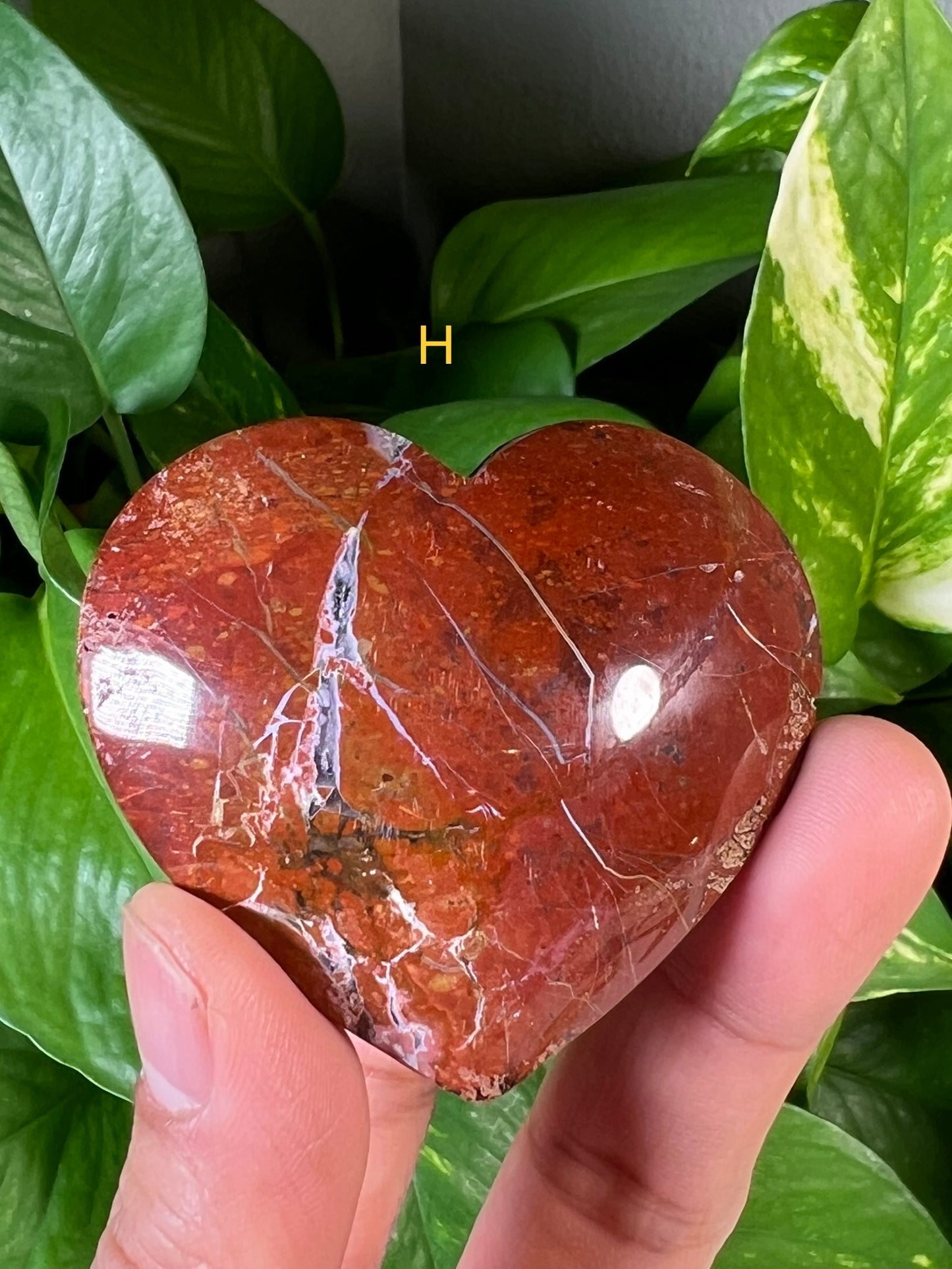 Red Jasper Hearts