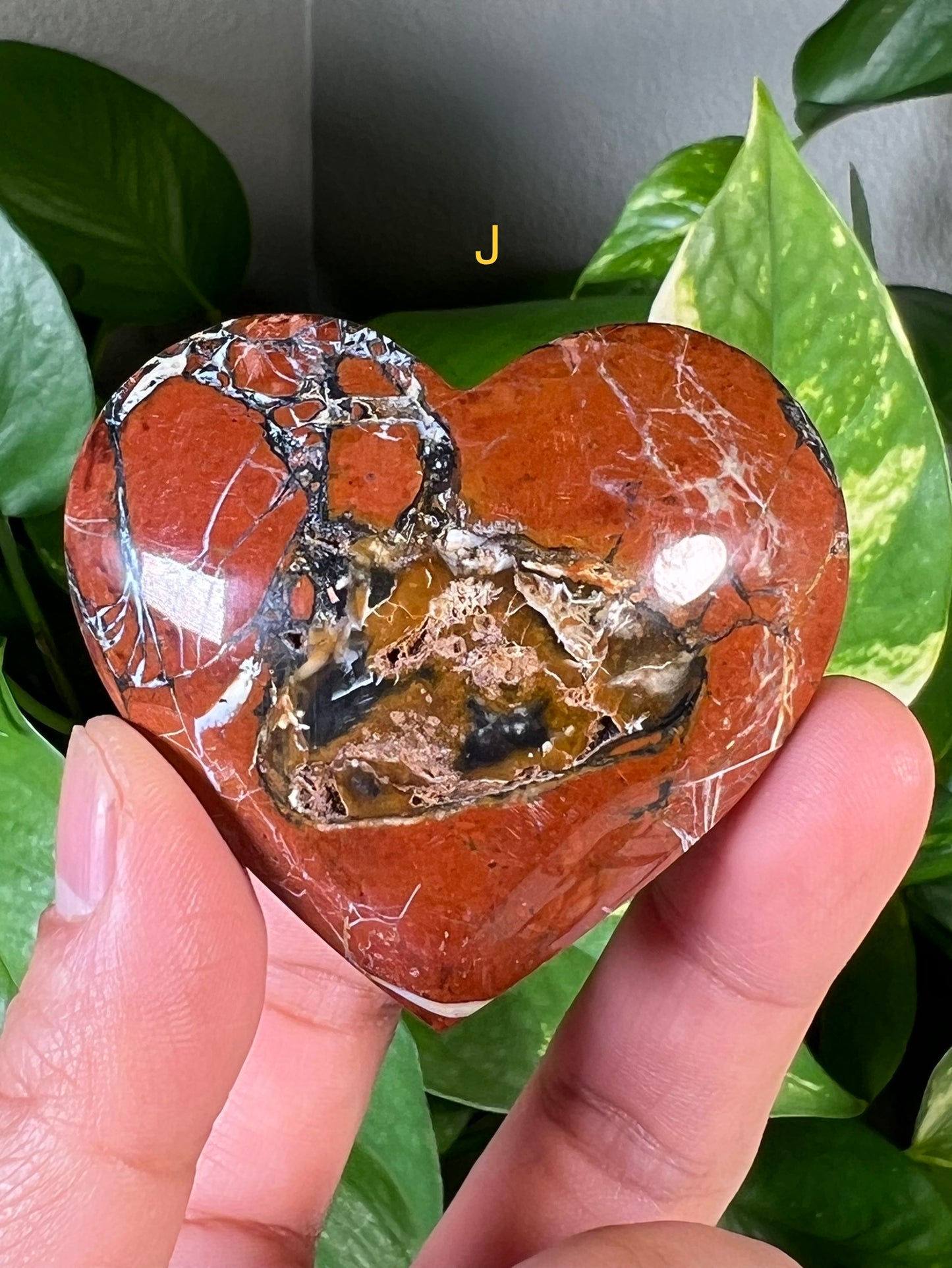 Red Jasper Hearts