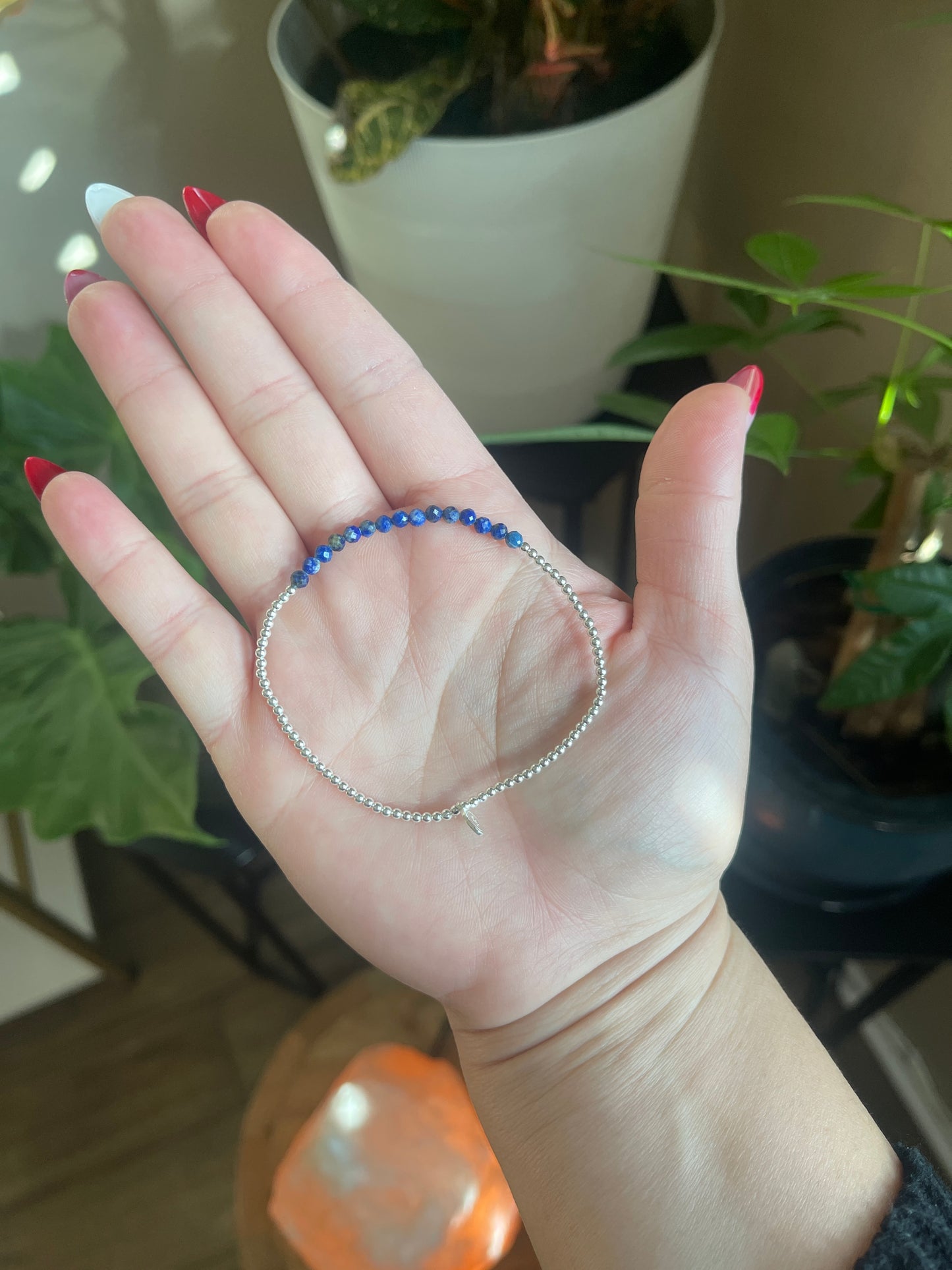 Silver and Stone Bracelet