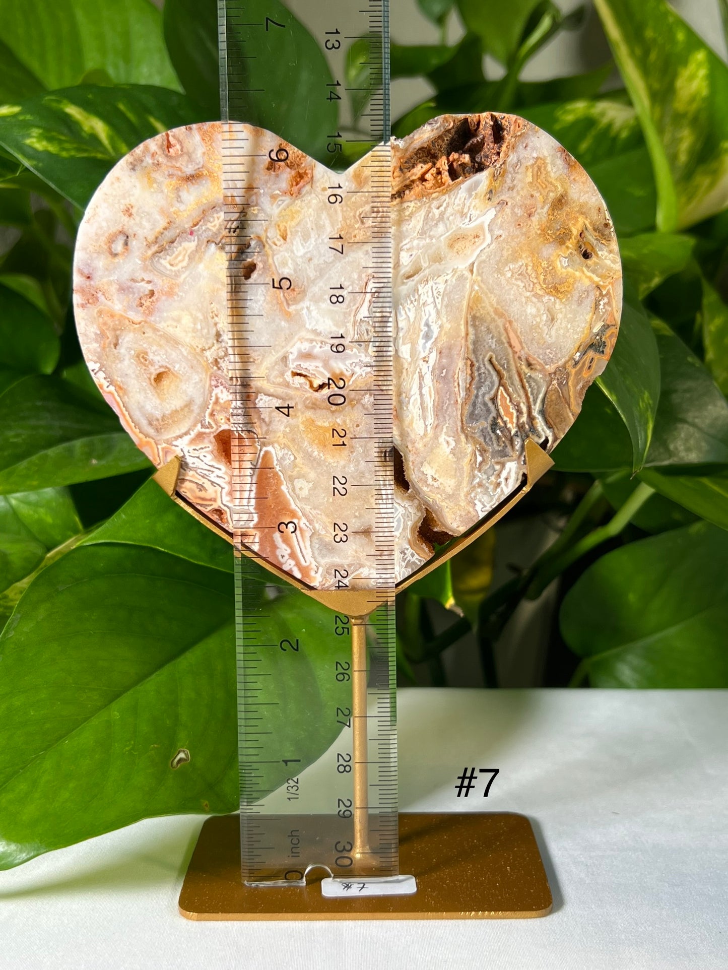 Crazy Lace Agate Heart