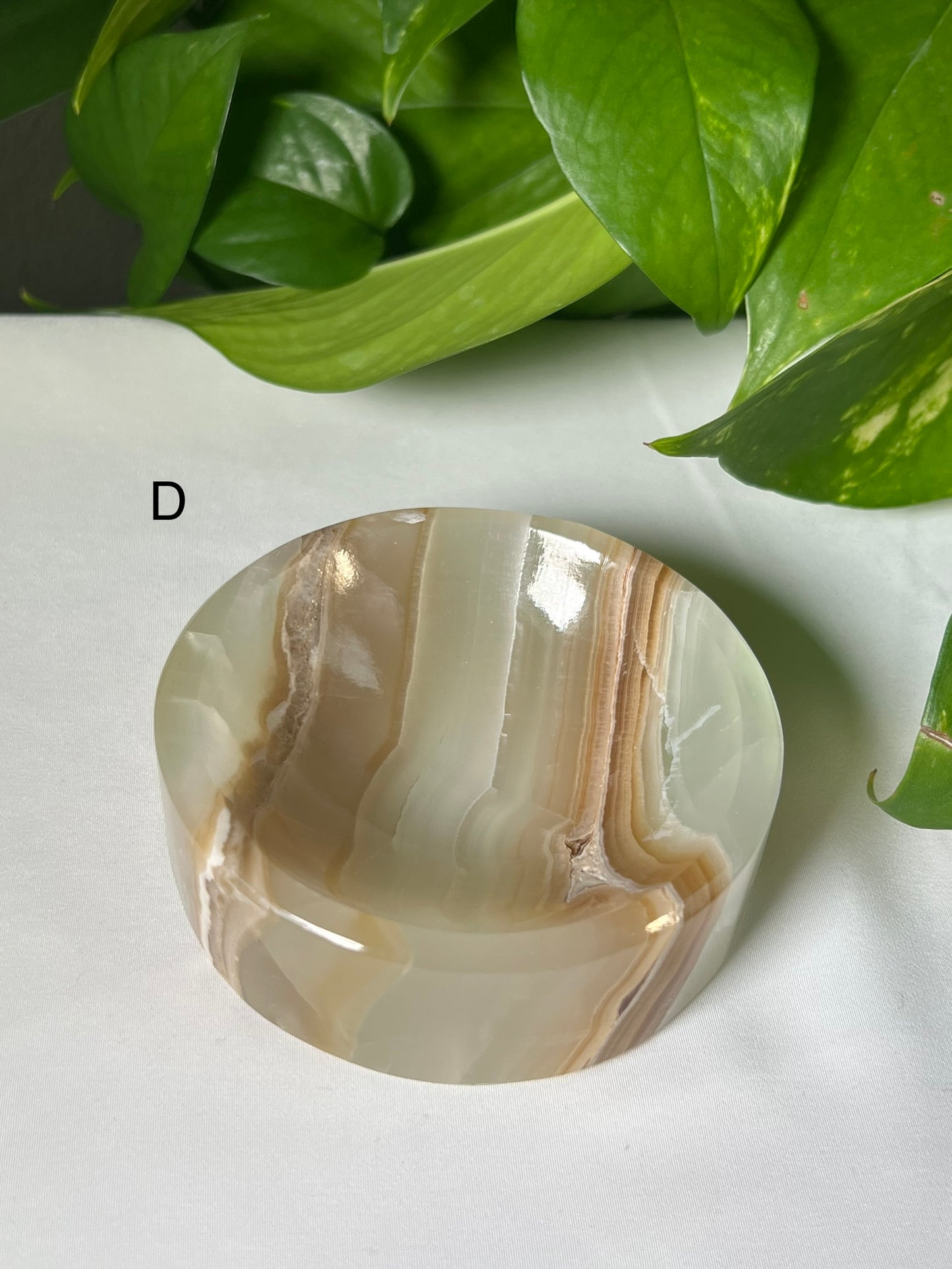 Green Onyx round bowls