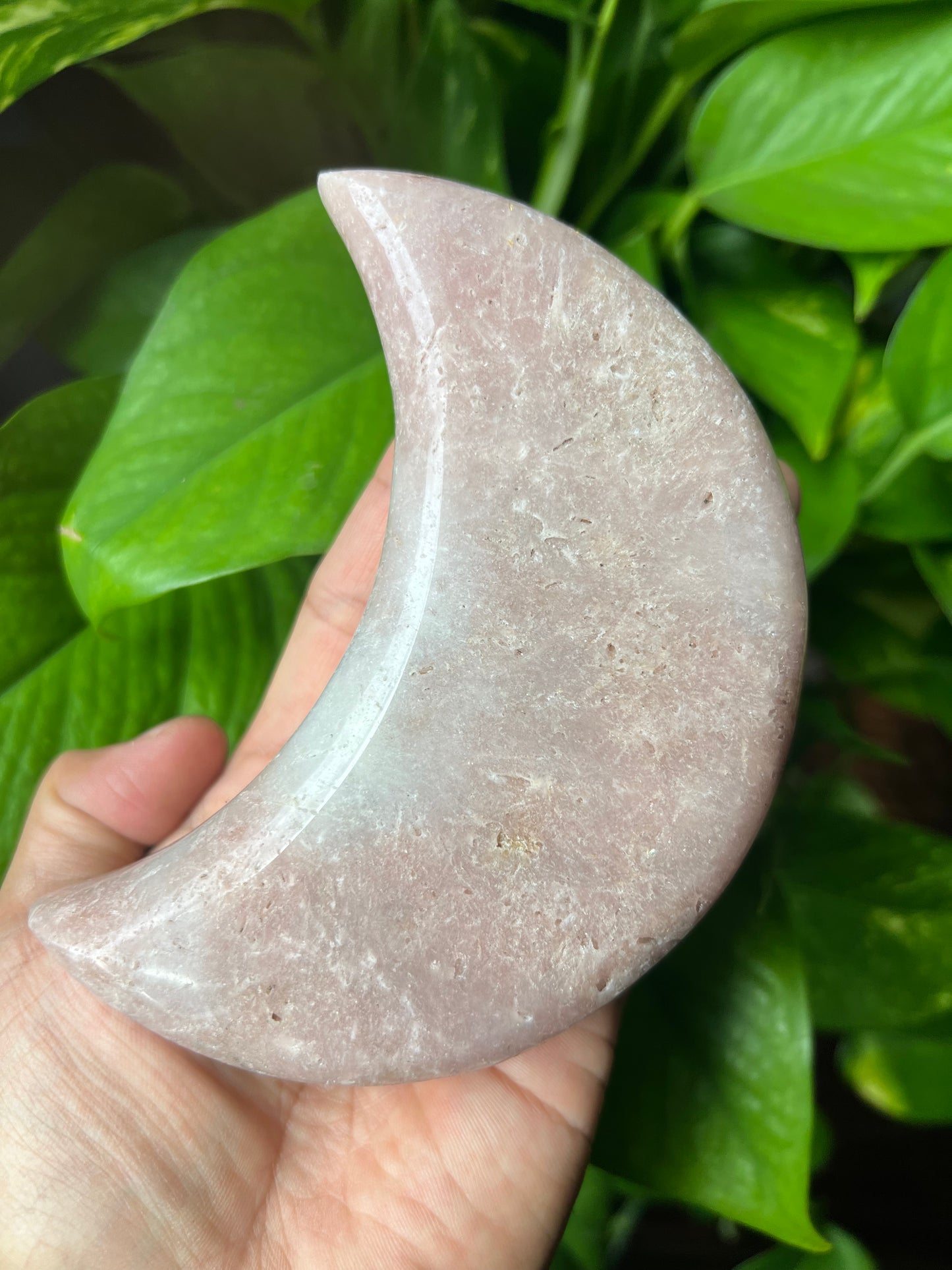 Pink Amethyst Crescent Moon 🌙