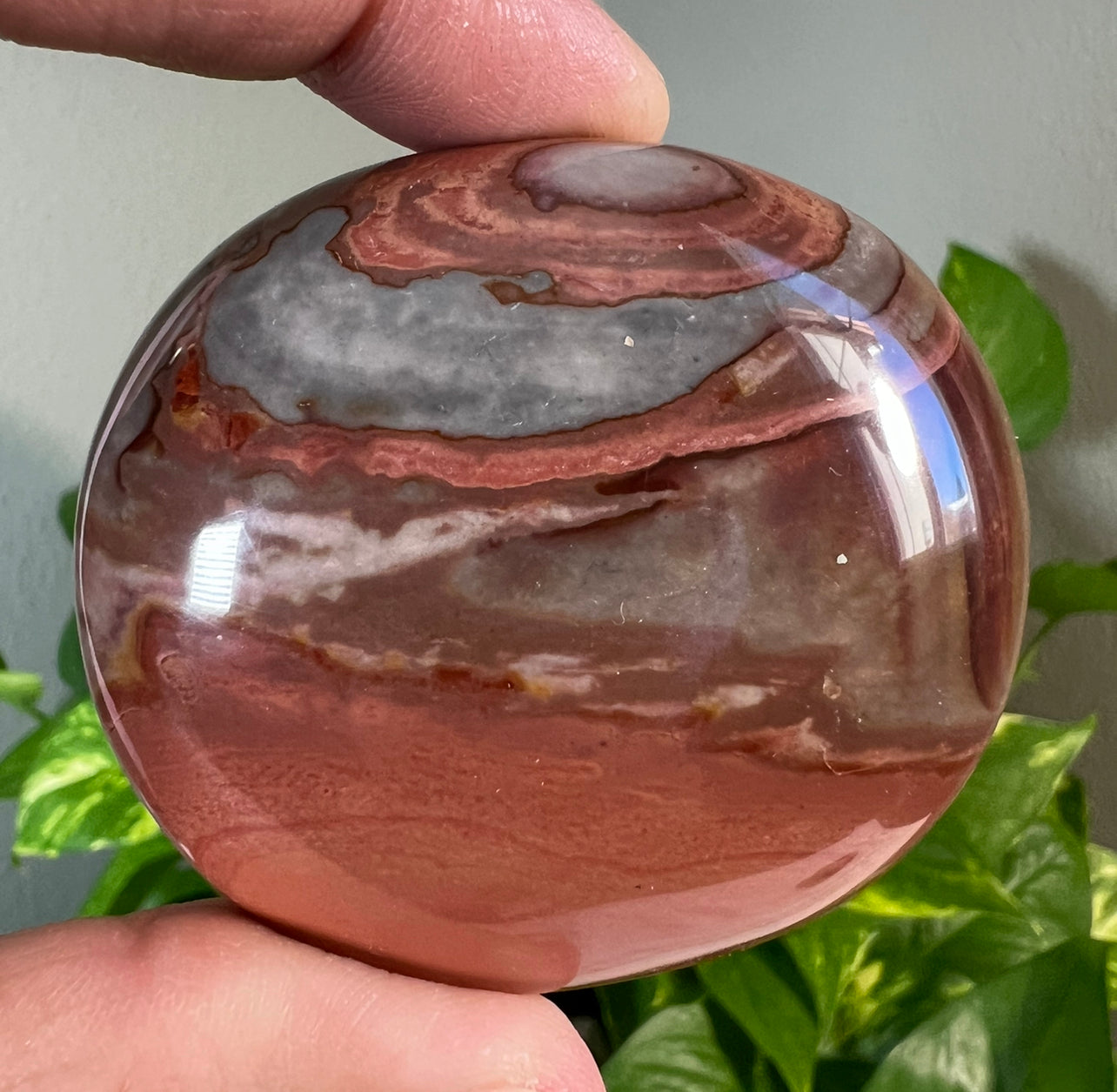 Polychrome Jasper Palm Stones