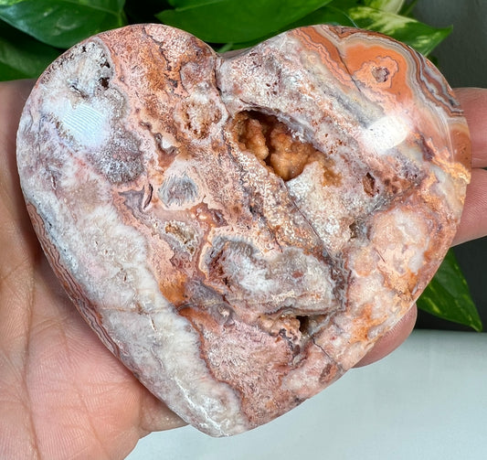 Crazy Lace Agate Hearts