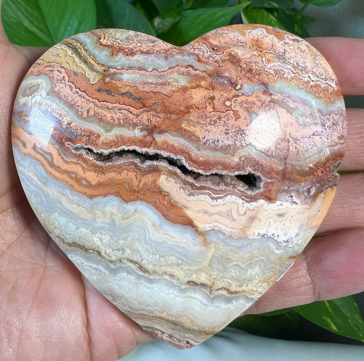 Crazy Lace Agate Hearts